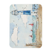 Magnet Flexible Phare bleu et blanc (Vertical)