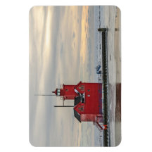 Phare connu sous le nom de Big Red en Holland Mich