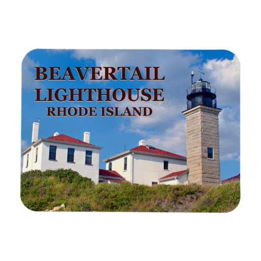 Magnet Flexible Phare de Beavertail, Rhode Island Flexi-Magnet (Horizontal)
