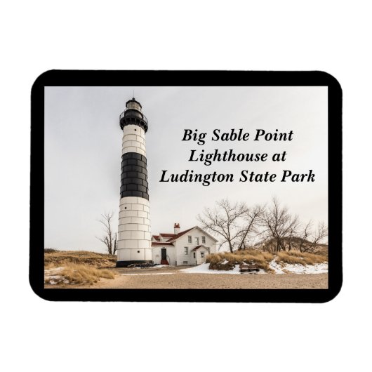 Magnet Flexible Phare de Big Sable Point à Ludington (Horizontal)