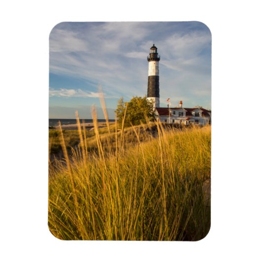 Magnet Flexible Phare De Big Sable Point Sur Le Lac Michigan (Vertical)