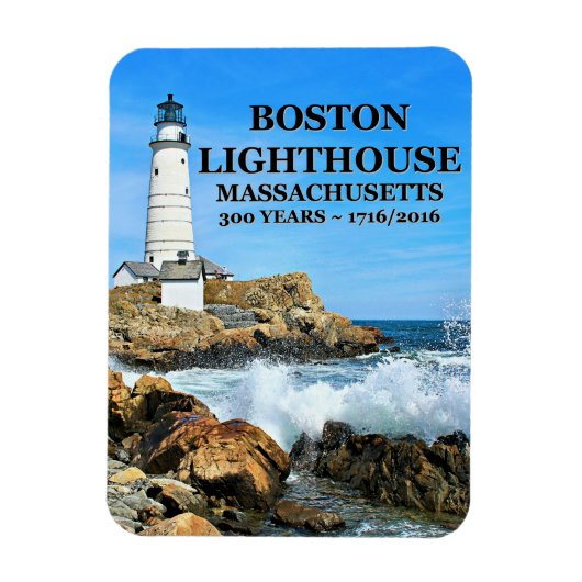 Magnet Flexible Phare de Boston, Massachusetts (Vertical)