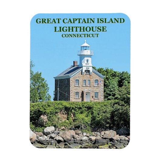 Magnet Flexible Phare de Great Captain Island, Aimant photo CT (Vertical)
