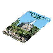 Magnet Flexible Phare de Great Captain Island, Aimant photo CT (Côté Gauche)