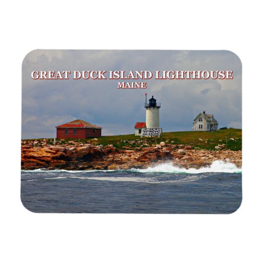 Magnet Flexible Phare de Great Duck Island, Maine (Horizontal)