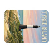 Magnet Flexible Phare de l'île de Tybee (Horizontal)