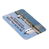 Magnet Flexible Phare de l'île néerlandaise, Rhode Island Photo Ma (Côté Droit)