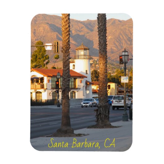 Magnet Flexible Phare de père Noël Barbara, Californie (Vertical)