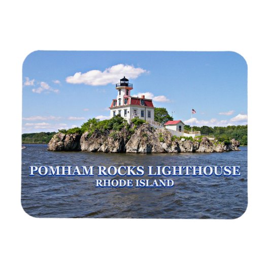 Magnet Flexible Phare de Pomham Rocks, Rhode Island (Horizontal)