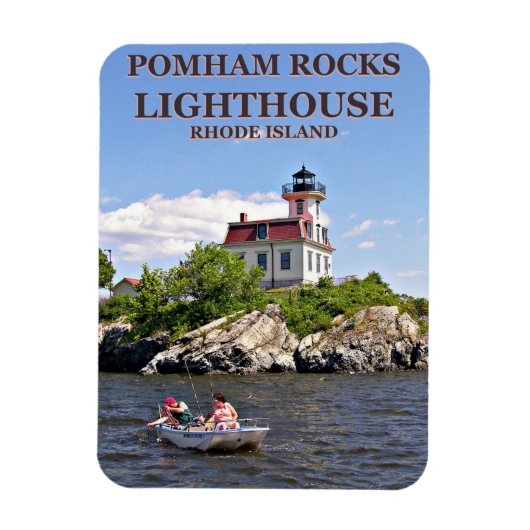 Magnet Flexible Phare de Pomham Rocks, Rhode Island Flexi (Vertical)
