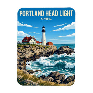 Magnet Flexible Phare de Portland Head USA
