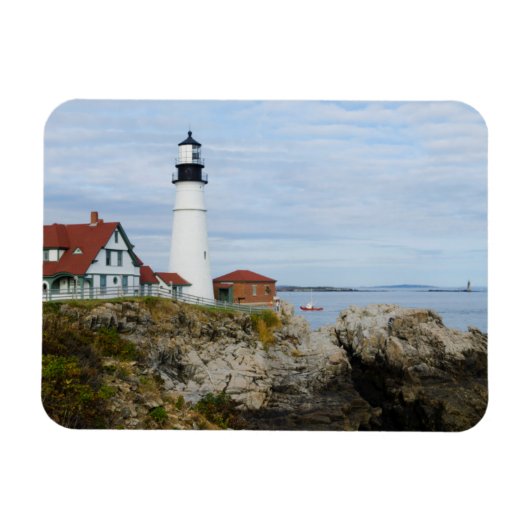 Magnet Flexible Phare de Portland Headlight sur la côte rocheuse (Horizontal)