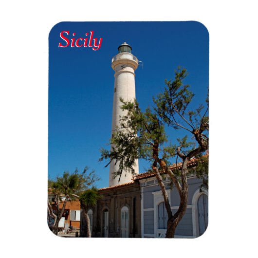 Magnet Flexible Phare de Punta Secca, Sicile, Italie (Vertical)