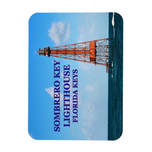 Magnet Flexible Phare de Sombrero Key, Floride Keys (Vertical)