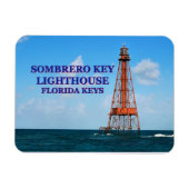 Magnet Flexible Phare de Sombrero Key, Floride Keys (Horizontal)