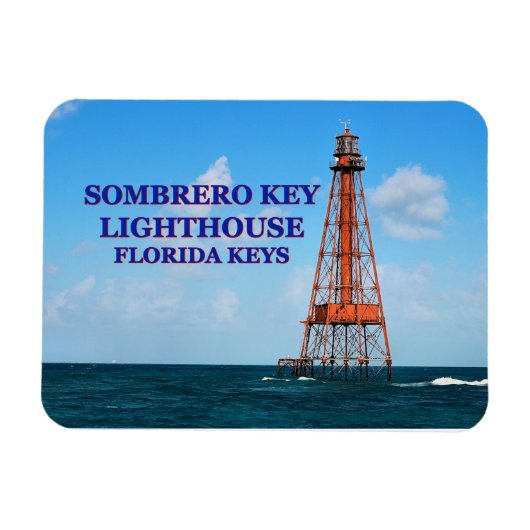 Magnet Flexible Phare de Sombrero Key, Floride Keys (Horizontal)