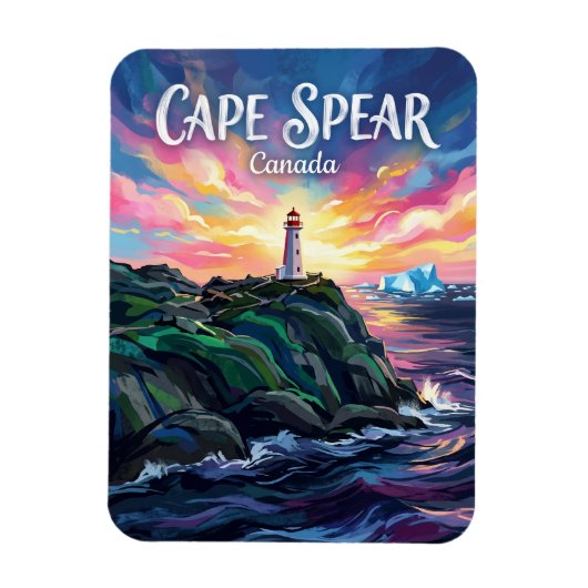 Magnet Flexible Phare du cap Spear Canada (Vertical)