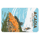 Magnet Flexible Phare du port de Bar Park National Acadia (Horizontal)