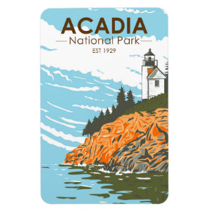Magnet Flexible Phare du port de Bar Park National Acadia