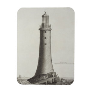Magnet Flexible Phare Edystone gravé par Edward Rooker (c.1