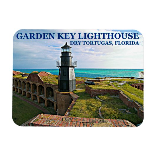 Magnet Flexible Phare Garden Key, Tortugas Sec Floride (Horizontal)
