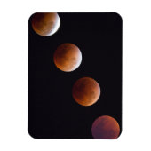 Magnet Flexible Phases de l'éclipse lunaire totale | Seattle (Vertical)