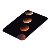 Magnet Flexible Phases de l'éclipse lunaire totale | Seattle (Côté Gauche)