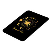 Magnet Flexible Phases Gold Sun & Moon personnalisables (Côté Gauche)