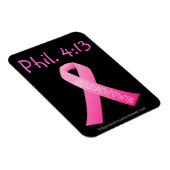Magnet Flexible Phil 4:13 Survivre au ruban rose (Côté Droit)