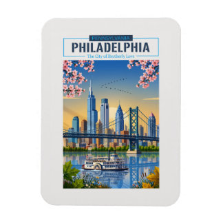 Magnet Flexible Philadelphie – Liberty Place et rivière Delaware