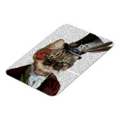 Magnet Flexible Phileas Feline Steampunk Chat et chapeau supérieur (Côté Gauche)