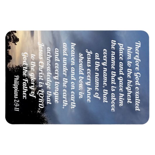 Magnet Flexible Philippiens 2:9-11 (Horizontal)