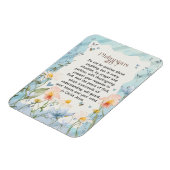 Magnet Flexible Philippiens 4:6-7 Bible chrétienne Verse Aquarelle (Côté Gauche)