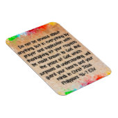 Magnet Flexible Philippiens 4:6-7 Verset biblique (Côté Droit)