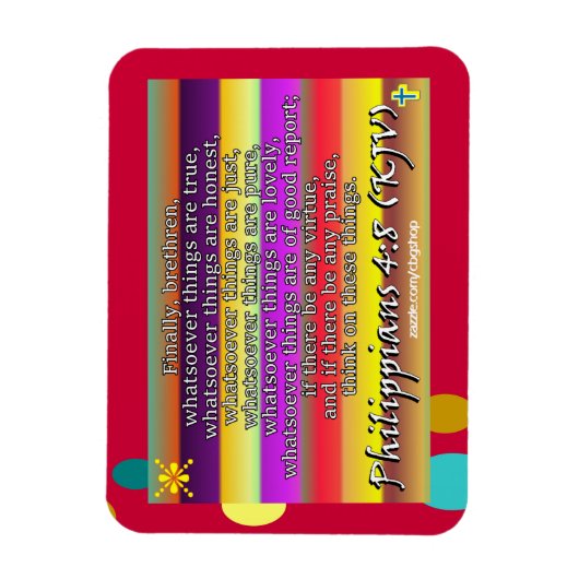 Magnet Flexible Philippiens 4:8 (Vertical)