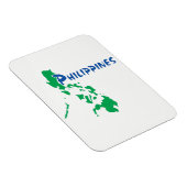Magnet Flexible Philippines : une carte stylisée (Côté Droit)
