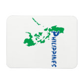 Magnet Flexible Philippines : une carte stylisée (Horizontal)