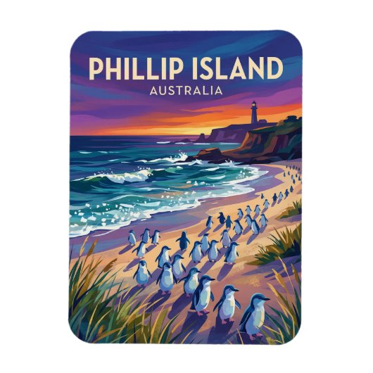 Magnet Flexible Phillip Island Australie (Vertical)