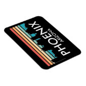 Magnet Flexible Phoenix Arizona Retro Sunset Skyline (Côté Droit)