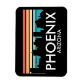 Magnet Flexible Phoenix Arizona Retro Sunset Skyline (Vertical)