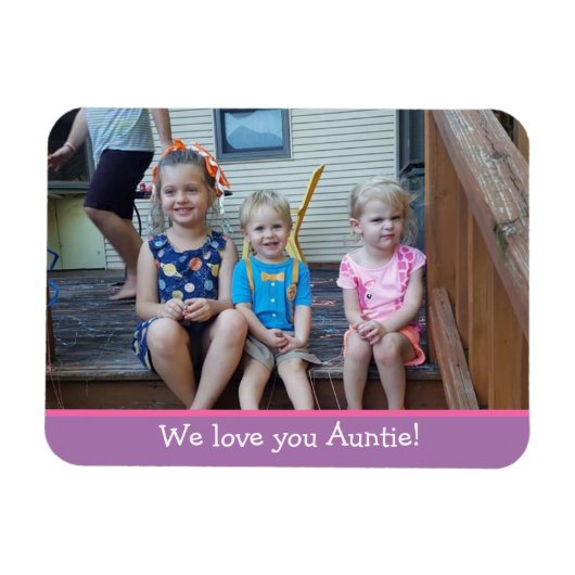 Magnet Flexible Photo Aimant for an Aunt (Horizontal)