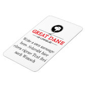 Magnet Flexible photo aimant Grand Danois (Côté Gauche)