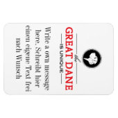 Magnet Flexible photo aimant Grand Danois (Horizontal)