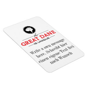 Magnet Flexible photo aimant Grand Danois