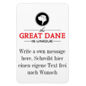 Magnet Flexible photo aimant Grand Danois (Vertical)