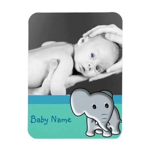 Magnet Flexible Photo bébé/ Eléphant (Vertical)