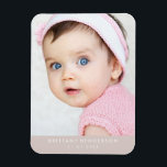 Magnet Flexible Photo bébé moderne | Champagne<br><div class="desc">bébé moderne,  photo enfant. Vous pouvez également ajouter votre photo de famille.</div>