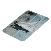 Magnet Flexible Photo & Black Typografy Wedding Announcement (Côté Gauche)