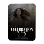 Magnet Flexible Photo Celebration of Life Funeral Program (Vertical)