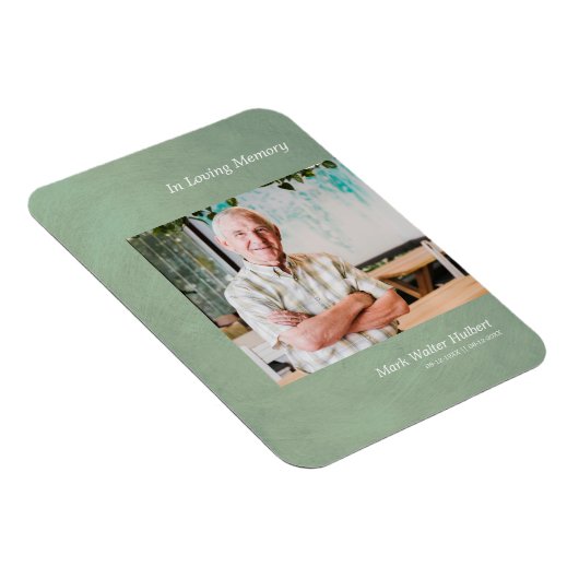 Magnet Flexible Photo Cher On Se Souvient De Faux Effet Métallique (Côté Droit)